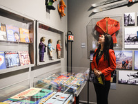 Susanna Messaggio attends the preview of the Mike Bongiorno 1924-2024 exhibition in Milan, Italy, on September 16, 2024. (