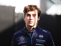 Franco Colapinto walks through the paddock at Circuit of the Americas in Austin, Texas, on October 18, 2024, during the Formula 1 Pirelli Un...