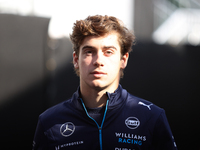 Franco Colapinto walks through the paddock at Circuit of the Americas in Austin, Texas, on October 18, 2024, during the Formula 1 Pirelli Un...