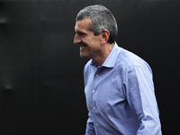 Guenther Steiner arrives at Circuit of the Americas in Austin, Texas, on October 18, 2024, during the Formula 1 Pirelli United States Grand...