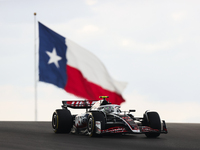 Nico Hulkenberg drives in sprint qualifying at Circuit of the Americas in Austin, Texas, on October 18, 2024, during the Formula 1 Pirelli U...