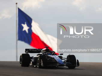 Franco Colapinto drives in sprint qualifying at Circuit of the Americas in Austin, Texas, on October 18, 2024, during the Formula 1 Pirelli...