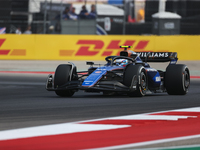 Liam Lawson drives in a free practice session at Circuit of the Americas in Austin, United States, on October 18, 2024, during the Formula 1...