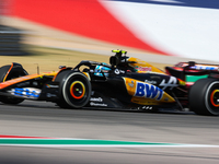 Pierre Gasly drives in a free practice session at Circuit of the Americas in Austin, United States, on October 18, 2024, during the Formula...