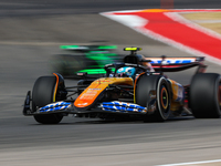 Pierre Gasly drives in a free practice session at Circuit of the Americas in Austin, United States, on October 18, 2024, during the Formula...