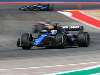 Franco Colapinto drives in a free practice session at Circuit of the Americas in Austin, United States, on October 18, 2024, during the Form...