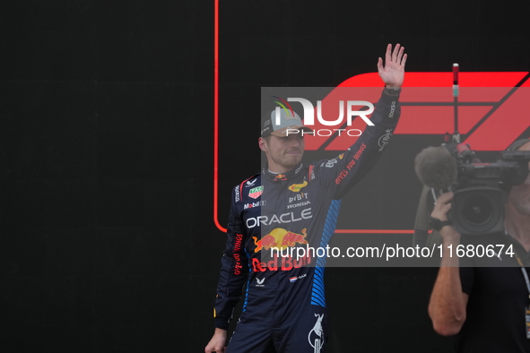 Max Verstappen of the Netherlands drives the Oracle Red Bull Racing RB20 Honda RBPT during the Formula 1 Pirelli United States Grand Prix 20...