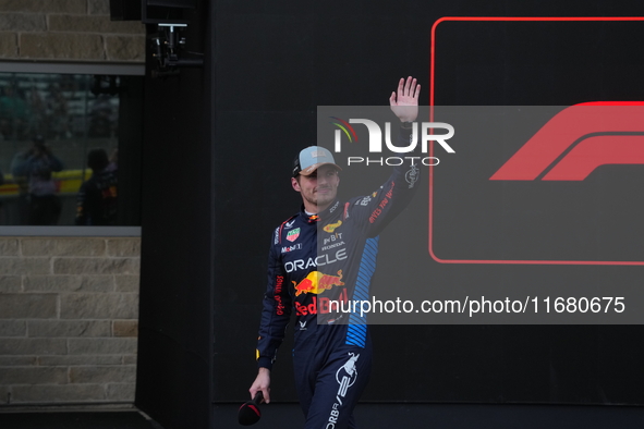 Max Verstappen of the Netherlands drives the Oracle Red Bull Racing RB20 Honda RBPT during the Formula 1 Pirelli United States Grand Prix 20...