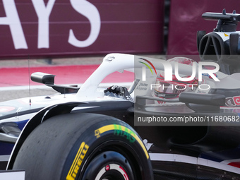 Kevin Magnussen of Denmark drives the (20) MoneyGram Haas F1 Team VF-24 Ferrari during the Formula 1 Pirelli United States Grand Prix 2024 i...