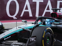 George Russell of the UK drives the (63) Mercedes-AMG Petronas F1 Team F1 W15 E Performance Mercedes during the Formula 1 Pirelli United Sta...