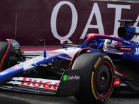 Liam Lawson of New Zealand drives the (30) Visa Cash app RB VCARB01 Honda RBPT during the Formula 1 Pirelli United States Grand Prix 2024 in...