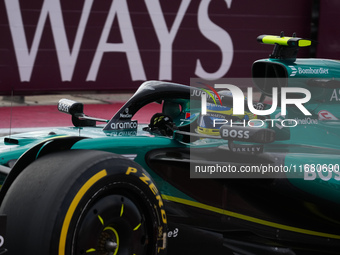 Fernando Alonso of Spain drives the (14) Aston Martin Aramco Cognizant F1 Team AMR24 Mercedes during the Formula 1 Pirelli United States Gra...