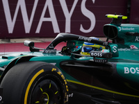 Fernando Alonso of Spain drives the (14) Aston Martin Aramco Cognizant F1 Team AMR24 Mercedes during the Formula 1 Pirelli United States Gra...