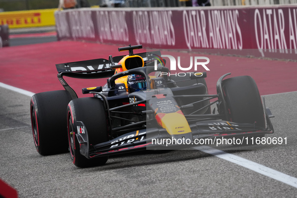 Max Verstappen of the Netherlands drives the Oracle Red Bull Racing RB20 Honda RBPT during the Formula 1 Pirelli United States Grand Prix 20...