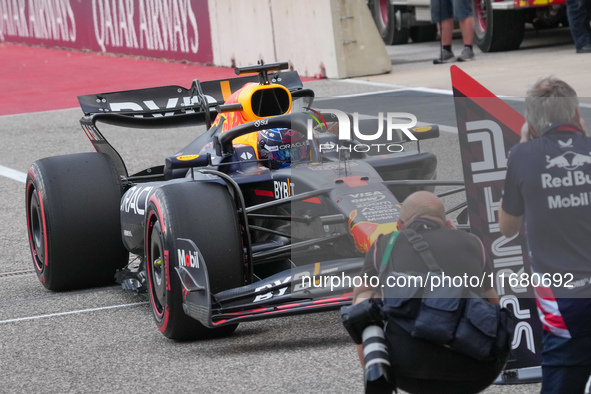 Max Verstappen of the Netherlands drives the Oracle Red Bull Racing RB20 Honda RBPT during the Formula 1 Pirelli United States Grand Prix 20...