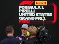 Max Verstappen of the Netherlands drives the Oracle Red Bull Racing RB20 Honda RBPT during the Formula 1 Pirelli United States Grand Prix 20...