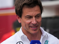 Toto Wolff, Team Principal of Mercedes-AMG Petronas F1 Team, is present during the Formula 1 Pirelli United States Grand Prix 2024 in Austin...