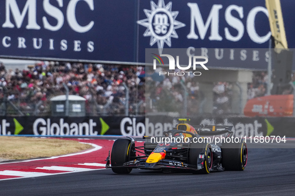 Sergio Perez of Mexico drives the (11) Oracle Red Bull Racing RB20 Honda RBPT during the Formula 1 Pirelli United States Grand Prix 2024 in...