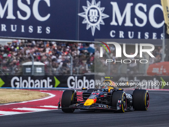 Sergio Perez of Mexico drives the (11) Oracle Red Bull Racing RB20 Honda RBPT during the Formula 1 Pirelli United States Grand Prix 2024 in...