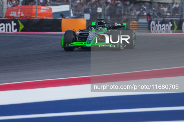 Valtteri Bottas of Finland drives the (77) Stake F1 Team Kick Sauber C44 Ferrari during the Formula 1 Pirelli United States Grand Prix 2024...