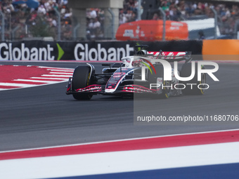 Kevin Magnussen of Denmark drives the (20) MoneyGram Haas F1 Team VF-24 Ferrari during the Formula 1 Pirelli United States Grand Prix 2024 i...