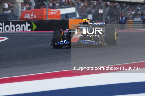 Pierre Gasly of France drives the (10) BWT Alpine F1 Team A524 Renault during the Formula 1 Pirelli United States Grand Prix 2024 in Austin,...