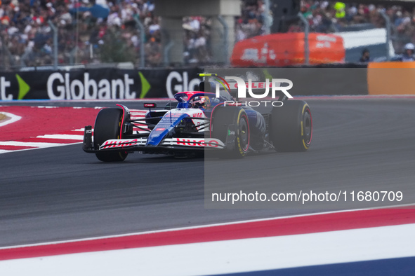 Yuki Tsunoda of Japan drives the (22) Visa Cash app RB VCARB01 Honda RBPT during the Formula 1 Pirelli United States Grand Prix 2024 in Aust...