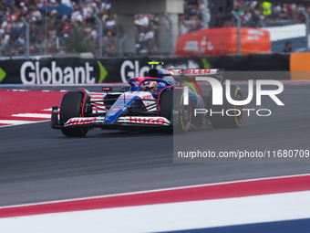 Yuki Tsunoda of Japan drives the (22) Visa Cash app RB VCARB01 Honda RBPT during the Formula 1 Pirelli United States Grand Prix 2024 in Aust...