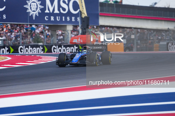 Alexander Albon of Thailand drives the (23) Williams Racing FW46 Mercedes during the Formula 1 Pirelli United States Grand Prix 2024 in Aust...