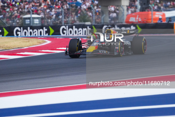 Max Verstappen of the Netherlands drives the Oracle Red Bull Racing RB20 Honda RBPT during the Formula 1 Pirelli United States Grand Prix 20...