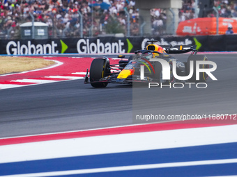 Max Verstappen of the Netherlands drives the Oracle Red Bull Racing RB20 Honda RBPT during the Formula 1 Pirelli United States Grand Prix 20...