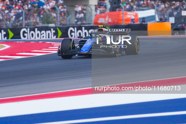 Franco Colapinto of Argentina drives the (43) Williams Racing FW46 Mercedes during the Formula 1 Pirelli United States Grand Prix 2024 in Au...