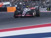 Nico Hulkenberg of Germany drives the (27) MoneyGram Haas F1 Team VF-24 Ferrari during the Formula 1 Pirelli United States Grand Prix 2024 i...