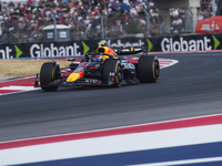 Sergio Perez of Mexico drives the (11) Oracle Red Bull Racing RB20 Honda RBPT during the Formula 1 Pirelli United States Grand Prix 2024 in...