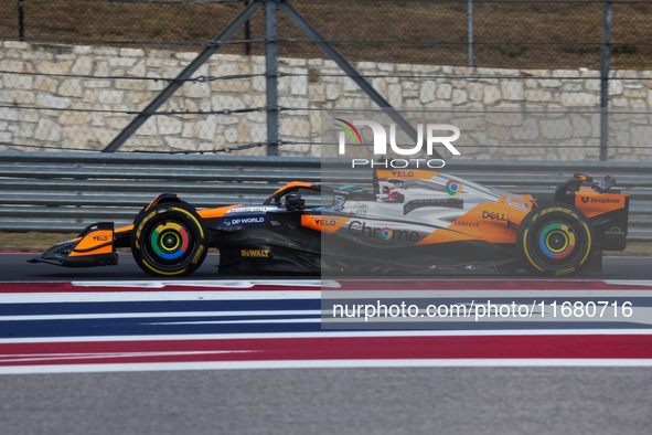 Oscar Piastri of Australia drives the (81) McLaren F1 Team MCL38 Mercedes during the Formula 1 Pirelli United States Grand Prix 2024 in Aust...