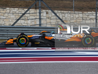 Oscar Piastri of Australia drives the (81) McLaren F1 Team MCL38 Mercedes during the Formula 1 Pirelli United States Grand Prix 2024 in Aust...