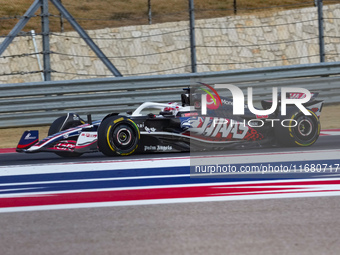 Kevin Magnussen of Denmark drives the (20) MoneyGram Haas F1 Team VF-24 Ferrari during the Formula 1 Pirelli United States Grand Prix 2024 i...