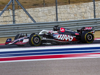 Kevin Magnussen of Denmark drives the (20) MoneyGram Haas F1 Team VF-24 Ferrari during the Formula 1 Pirelli United States Grand Prix 2024 i...