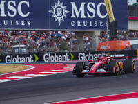 Charles Leclerc of Monaco drives the (16) Scuderia Ferrari SF-24 Ferrari during the Formula 1 Pirelli United States Grand Prix 2024 in Austi...