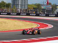 Carlos Sainz Jr. of Spain drives the (55) Scuderia Ferrari SF-24 Ferrari during the Formula 1 Pirelli United States Grand Prix 2024 in Austi...