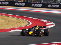 Sergio Perez of Mexico drives the (11) Oracle Red Bull Racing RB20 Honda RBPT during the Formula 1 Pirelli United States Grand Prix 2024 in...