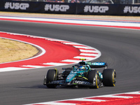 Fernando Alonso of Spain drives the (14) Aston Martin Aramco Cognizant F1 Team AMR24 Mercedes during the Formula 1 Pirelli United States Gra...