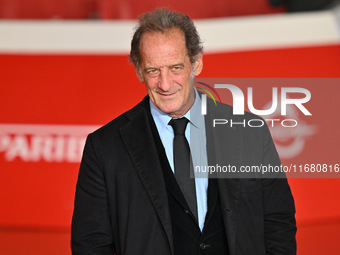 Vincent Lindon attends the ''LE CHOIX DE JOSEPH CROSS'' red carpet during the 19th Rome Film Festival at Auditorium Parco Della Musica in Ro...