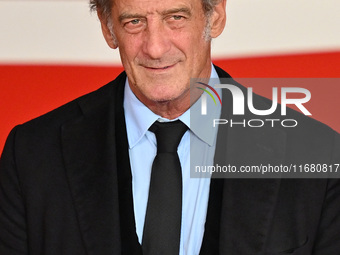 Vincent Lindon attends the ''LE CHOIX DE JOSEPH CROSS'' red carpet during the 19th Rome Film Festival at Auditorium Parco Della Musica in Ro...