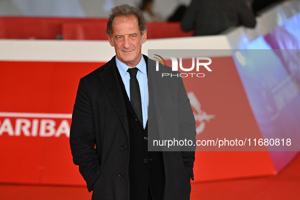 Vincent Lindon attends the ''LE CHOIX DE JOSEPH CROSS'' red carpet during the 19th Rome Film Festival at Auditorium Parco Della Musica in Ro...