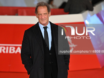 Vincent Lindon attends the ''LE CHOIX DE JOSEPH CROSS'' red carpet during the 19th Rome Film Festival at Auditorium Parco Della Musica in Ro...