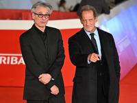 Gilles Bourdos and Vincent Lindon attend the ''LE CHOIX DE JOSEPH CROSS'' red carpet during the 19th Rome Film Festival at Auditorium Parco...