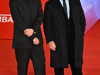 Gilles Bourdos and Vincent Lindon attend the ''LE CHOIX DE JOSEPH CROSS'' red carpet during the 19th Rome Film Festival at Auditorium Parco...