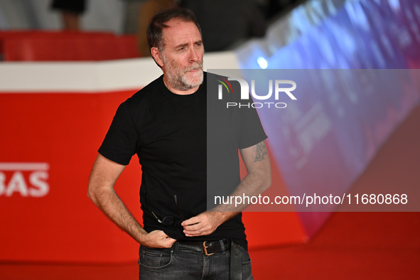 Valerio Mastandrea attends the ''ITALO CALVINO NELLE CITTA'' red carpet during the 19th Rome Film Festival at Auditorium Parco Della Musica...