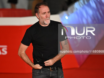 Valerio Mastandrea attends the ''ITALO CALVINO NELLE CITTA'' red carpet during the 19th Rome Film Festival at Auditorium Parco Della Musica...